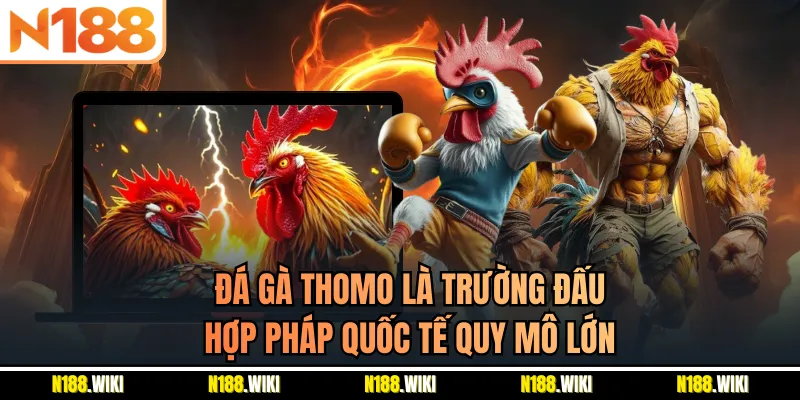 Đá gà Thomo là trường đấu hợp pháp quốc tế quy mô lớn